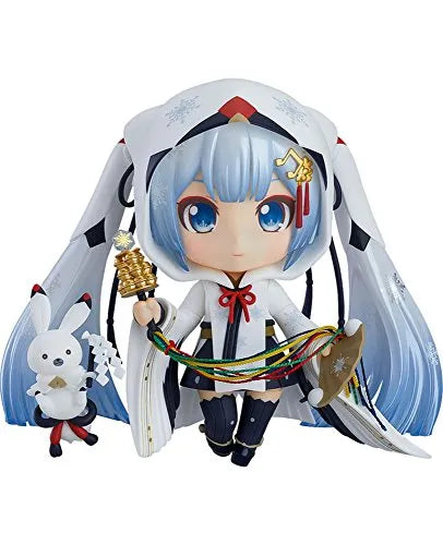 Vocaloid - Hatsune Miku - Rabbit Yukine - Nendoroid #850 - Snow 2018, Crane Priestess Ver.ㅤ – Good Smile Company – ActionFigureBrasil