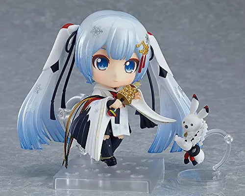 Vocaloid - Hatsune Miku - Rabbit Yukine - Nendoroid #850 - Snow 2018, Crane Priestess Ver.ㅤ – Good Smile Company – ActionFigureBrasil