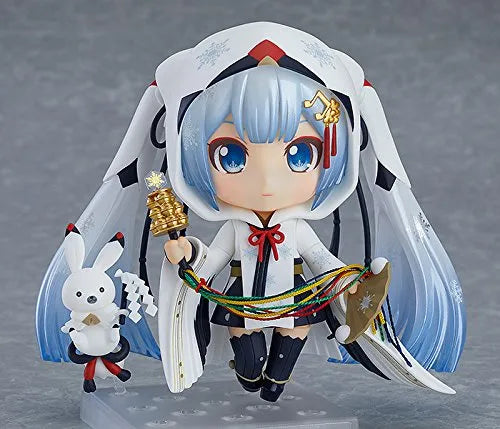 Vocaloid - Hatsune Miku - Rabbit Yukine - Nendoroid #850 - Snow 2018, Crane Priestess Ver.ㅤ – Good Smile Company – ActionFigureBrasil