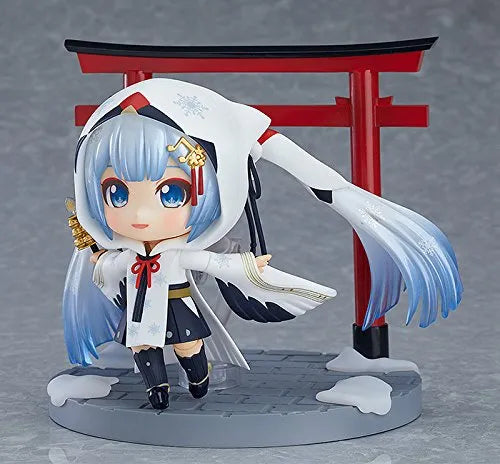 Vocaloid - Hatsune Miku - Rabbit Yukine - Nendoroid #850 - Snow 2018, Crane Priestess Ver.ㅤ – Good Smile Company – ActionFigureBrasil