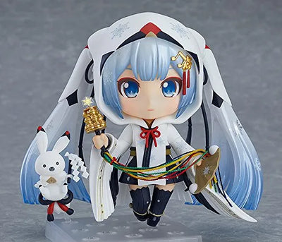 Vocaloid - Hatsune Miku - Rabbit Yukine - Nendoroid #850 - Snow 2018, Crane Priestess Ver.ㅤ – Good Smile Company – ActionFigureBrasil — embalagem