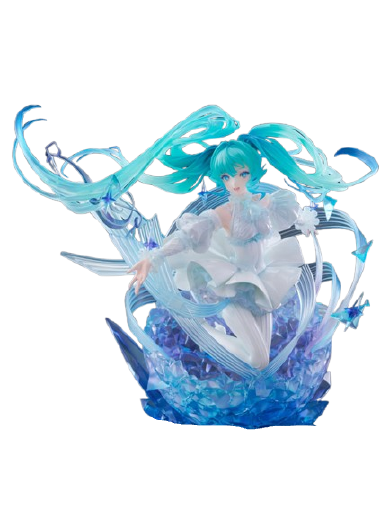 Vocaloid - Hatsune Miku - Shibuya Scramble Figure - 1/7 - Crystal Dress Ver. (CyberZ, eStream, Oriental Forest)ㅤ – eStream – ActionFigureBrasil
