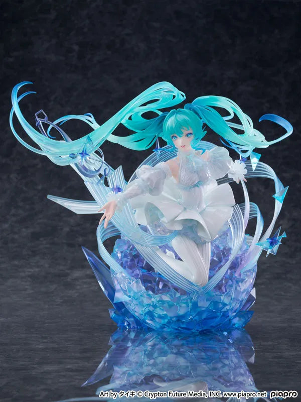Vocaloid - Hatsune Miku - Shibuya Scramble Figure - 1/7 - Crystal Dress Ver. (CyberZ, eStream, Oriental Forest)ㅤ – eStream – ActionFigureBrasil