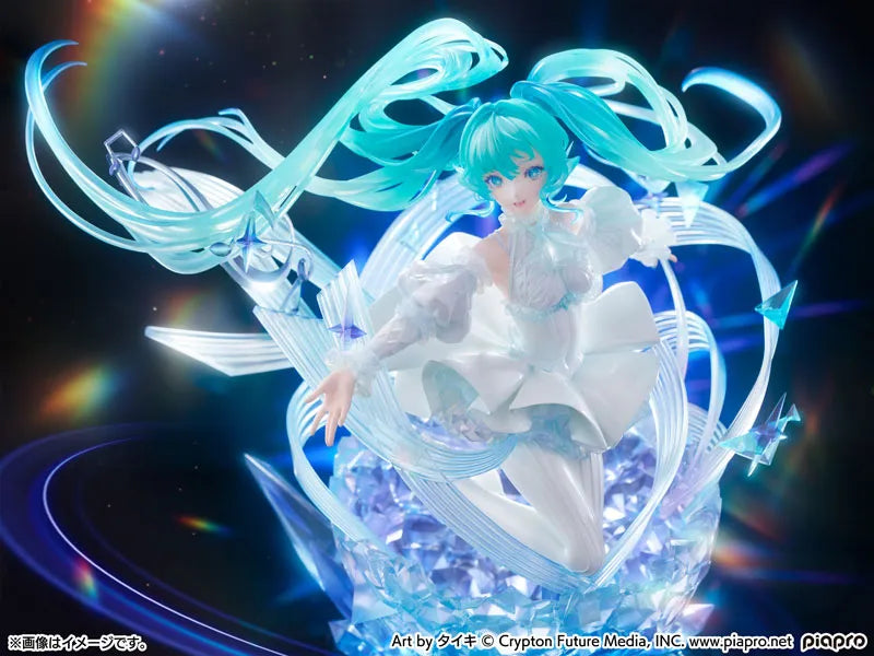 Vocaloid - Hatsune Miku - Shibuya Scramble Figure - 1/7 - Crystal Dress Ver. (CyberZ, eStream, Oriental Forest)ㅤ – eStream – ActionFigureBrasil