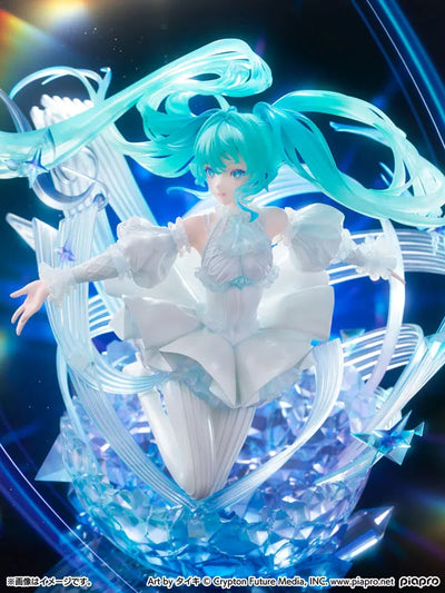 Vocaloid - Hatsune Miku - Shibuya Scramble Figure - 1/7 - Crystal Dress Ver. (CyberZ, eStream, Oriental Forest)ㅤ – eStream – ActionFigureBrasil — com base expositora