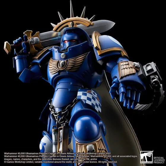 WARHAMMER 40,000 - Ultramarines Primaris - Captain in Gravis Armour (Bandai Spirits) [Shop Exclusive]ㅤ – Bandai Spirits – ActionFigureBrasil