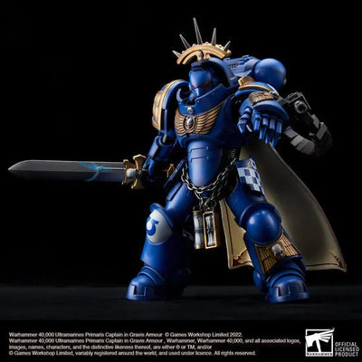 WARHAMMER 40,000 - Ultramarines Primaris - Captain in Gravis Armour (Bandai Spirits) [Shop Exclusive]ㅤ – Bandai Spirits – ActionFigureBrasil — embalagem