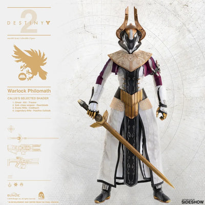 Warlock Philomath (Calus's Selected Shader) – Threezero – ActionFigure Brasil — ângulo diferente