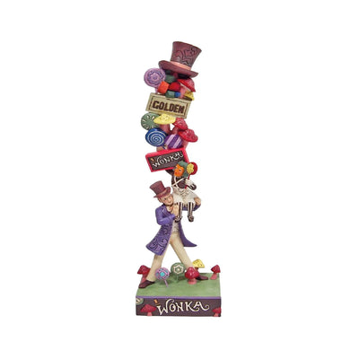 Willy Wonka with Stacked Icons – Enesco, LLC – ActionFigure Brasil — detalhe do produto