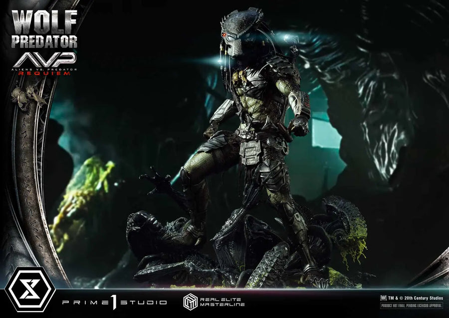 Wolf Predator (Deluxe Bonus Version) Aliens vs. Predator: Requiem – Prime1Studio – ActionFigure Brasil