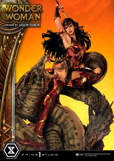 Wonder Woman versus Hydra (Regular Version) Wonder Woman (comics) – Prime1Studio – ActionFigure Brasil