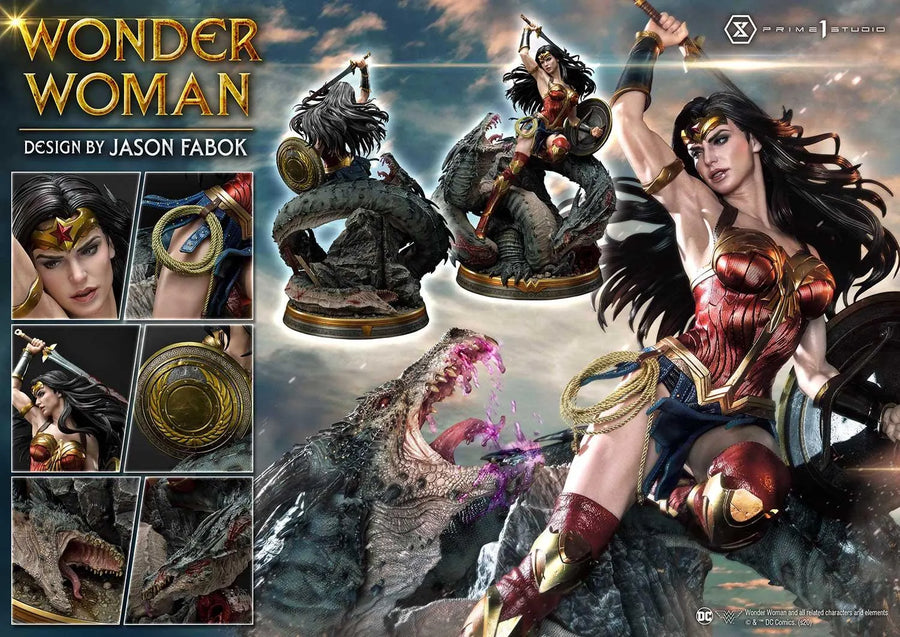 Wonder Woman versus Hydra (Regular Version) Wonder Woman (comics) – Prime1Studio – ActionFigure Brasil