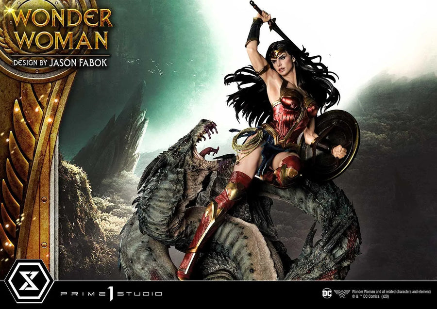 Wonder Woman versus Hydra (Regular Version) Wonder Woman (comics) – Prime1Studio – ActionFigure Brasil