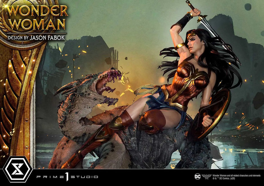 Wonder Woman versus Hydra (Regular Version) Wonder Woman (comics) – Prime1Studio – ActionFigure Brasil