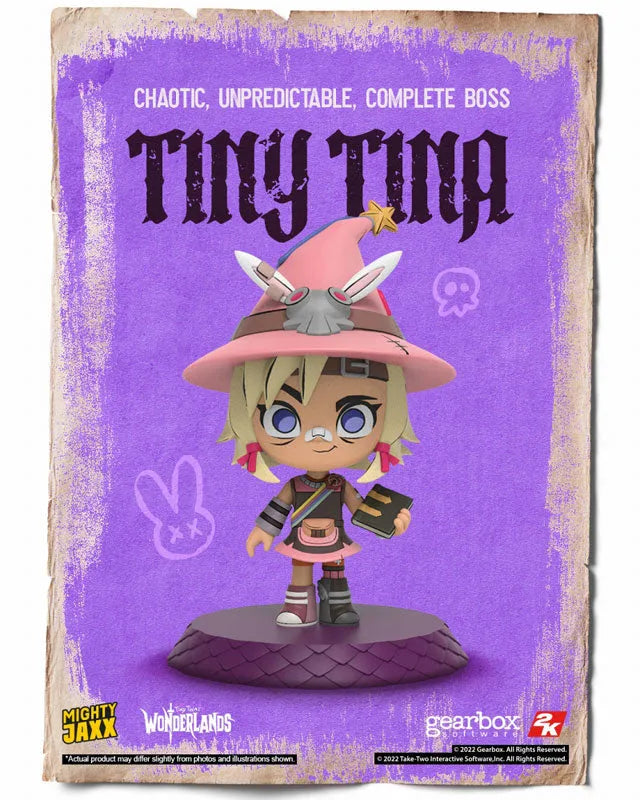 Wonderlands Tiny Tina's Wonderlands / Tiny Tina 4 Inch Vinyl Figureㅤ – Mighty Jaxx – ActionFigureBrasil