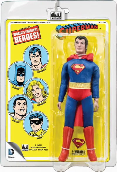 World Greatest Heroes - DC Super Friends Retro 8 Inch Action Figure Limited: 12Type Setㅤ – Figures Toy – ActionFigureBrasil — embalagem