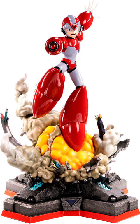 X (Final Weapon) Rising Fire (Red) – First 4 Figures – ActionFigure Brasil