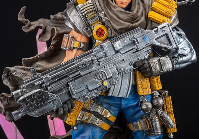 X-Men - Cable - Fine Art Statue - Fine Art Statue Signature Series - 1/6 (Kotobukiya)ㅤ – Kotobukiya – ActionFigureBrasil — com base expositora