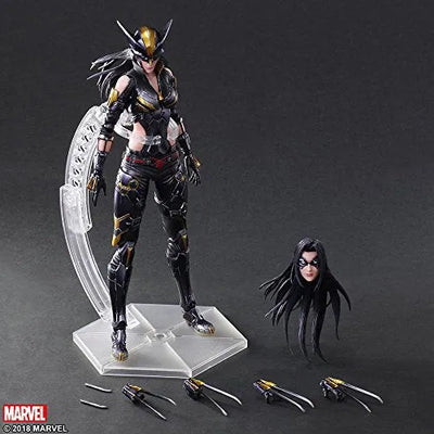 X-Men - X-23 - Play Arts Kai - Variant Play Arts Kai (Square Enix)ㅤ – Square Enix – ActionFigureBrasil — ângulo diferente