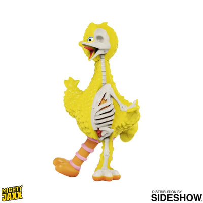 XXRAY Plus: Big Bird – Mighty Jaxx – ActionFigure Brasil — com base expositora
