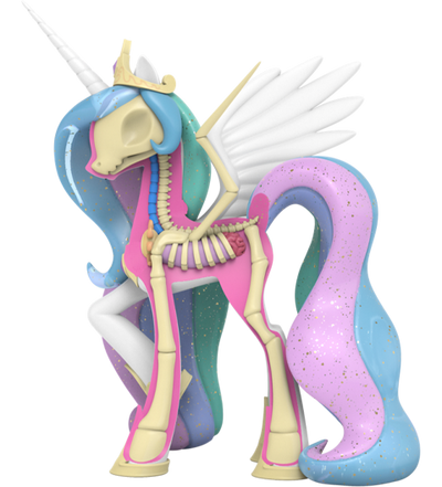 XXRAY Plus: Princess Celestia – Mighty Jaxx – ActionFigure Brasil — acessórios