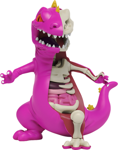 XXRAY Plus: Purple Reptar – Mighty Jaxx – ActionFigure Brasil — ângulo diferente