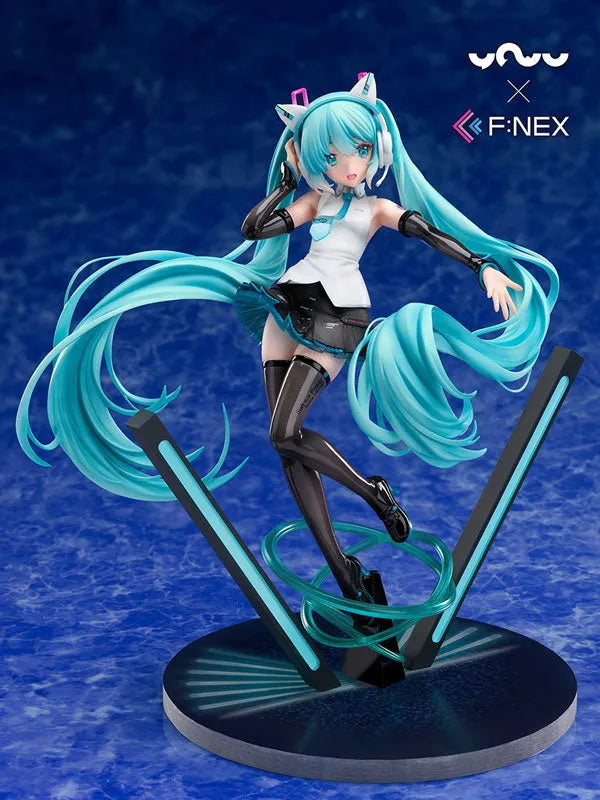 [YOWU x F:NEX] Hatsune Miku Cat Ear Headphone Ver. 1/7ㅤ – FuRyu – ActionFigureBrasil