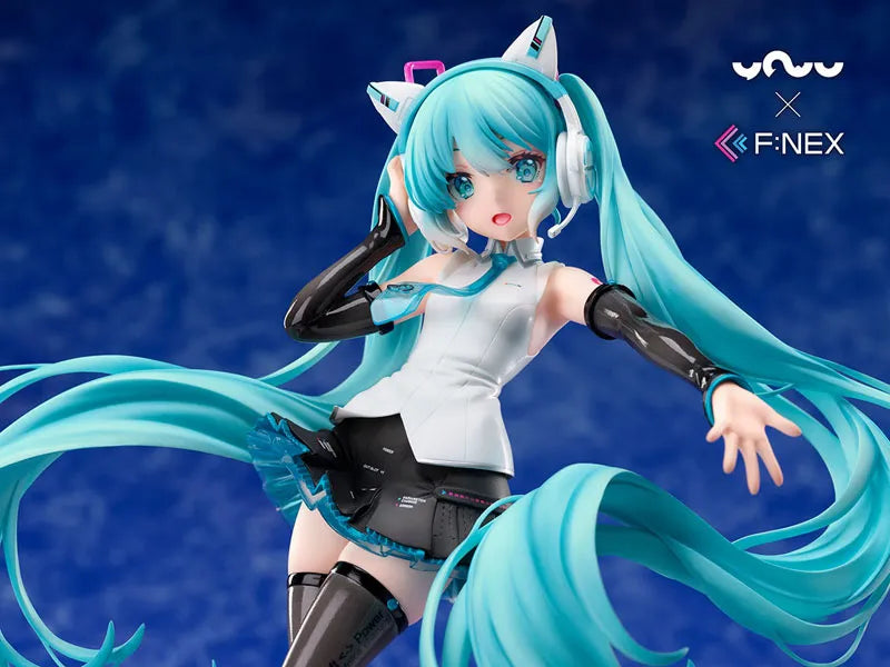 [YOWU x F:NEX] Hatsune Miku Cat Ear Headphone Ver. 1/7ㅤ – FuRyu – ActionFigureBrasil