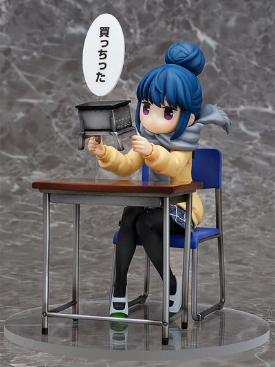 Yurucamp - Shima Rin - 1/7 - Look What I Bought Ver. (KLOCKWORX)ㅤ – KLOCKWORX – ActionFigureBrasil — ângulo diferente